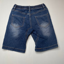 Load image into Gallery viewer, Boys Cotton On, stretch knit denim shorts, elasticated, GUC, size 6,  