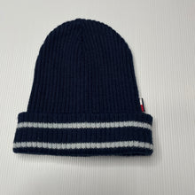 Load image into Gallery viewer, unisex Tommy Hilfiger, wool blend knitted hat / beanie, EUC, size 7-10,  