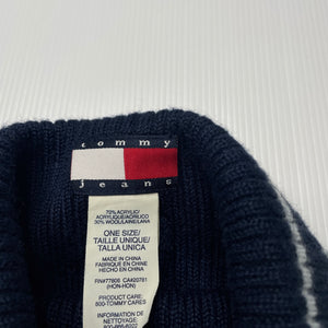 unisex Tommy Hilfiger, wool blend knitted hat / beanie, EUC, size 7-10,  