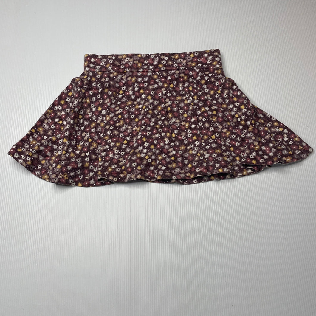 Girls Anko, floral cotton skirt, built-in shorts, elasticated, GUC, size 3,  