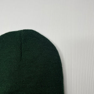 unisex School Zone, dark green knitted hat / beanie, EUC, size 3-6,  