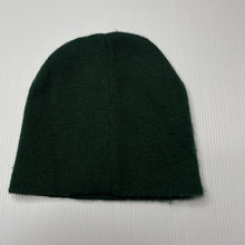 Load image into Gallery viewer, unisex School Zone, dark green knitted hat / beanie, EUC, size 3-6,  