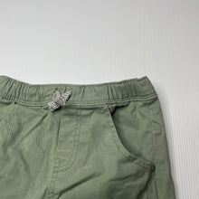 Load image into Gallery viewer, Boys Dymples, green stretch cotton shorts, elasticated, EUC, size 1,  