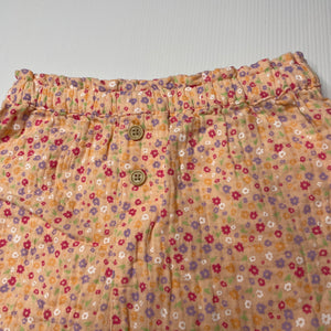 Girls Dymples, floral cotton shorts, elasticated, EUC, size 2,  