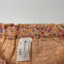 Load image into Gallery viewer, Girls Dymples, floral cotton shorts, elasticated, EUC, size 2,  