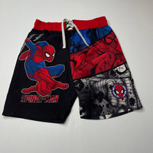 Load image into Gallery viewer, Boys Marvel, Spiderman lightweight board shorts, elasticated, FUC, size 6,  