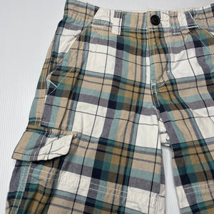 Boys Cherokee, checked cotton cargo shorts, adjustable, GUC, size 8,  