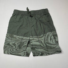 Load image into Gallery viewer, Boys KID, green lightweight cotton shorts, elasticated, EUC, size 12,  