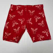 Load image into Gallery viewer, Girls Mango, red Christmas stretchy bike shorts, EUC, size 3,  