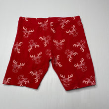 Load image into Gallery viewer, Girls Mango, red Christmas stretchy bike shorts, EUC, size 3,  