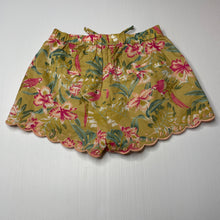 Load image into Gallery viewer, Girls Louise Misha, lined organic cotton shorts, elasticated, EUC, size 6,  