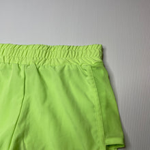 Load image into Gallery viewer, Girls Elite Action Sports, lined green sports shorts, elasticated, EUC, size 7,  