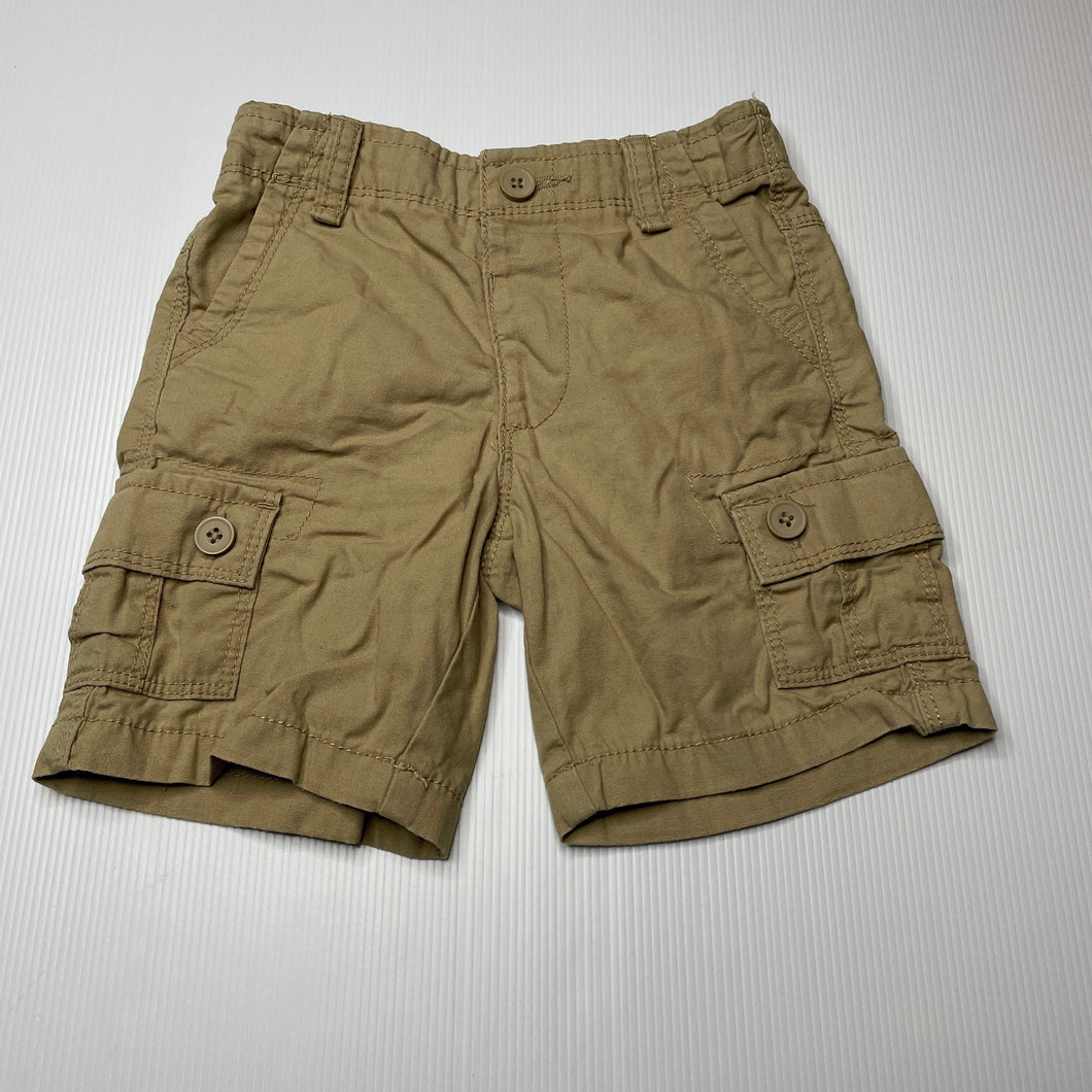 Boys Target, cotton cargo shorts, elasticated, GUC, size 3,  