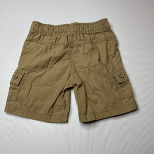 Boys Target, cotton cargo shorts, elasticated, GUC, size 3,  