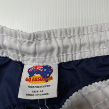 Load image into Gallery viewer, Girls GO AUSTRALIA, lightweight board shorts, elasticated, GUC, size 14,  