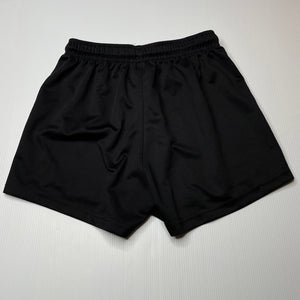 unisex Sekem, black sports / activewear shorts, elasticated, GUC, size 14,  