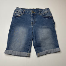 Load image into Gallery viewer, Boys Target, blue stretch denim shorts, adjustable, GUC, size 10,  