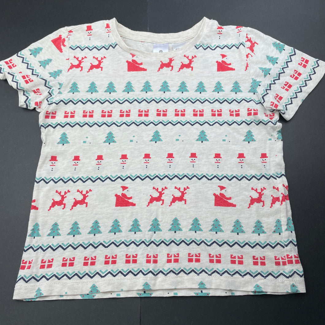 unisex Target, cotton Christmas pyjama top, FUC, size 6,  