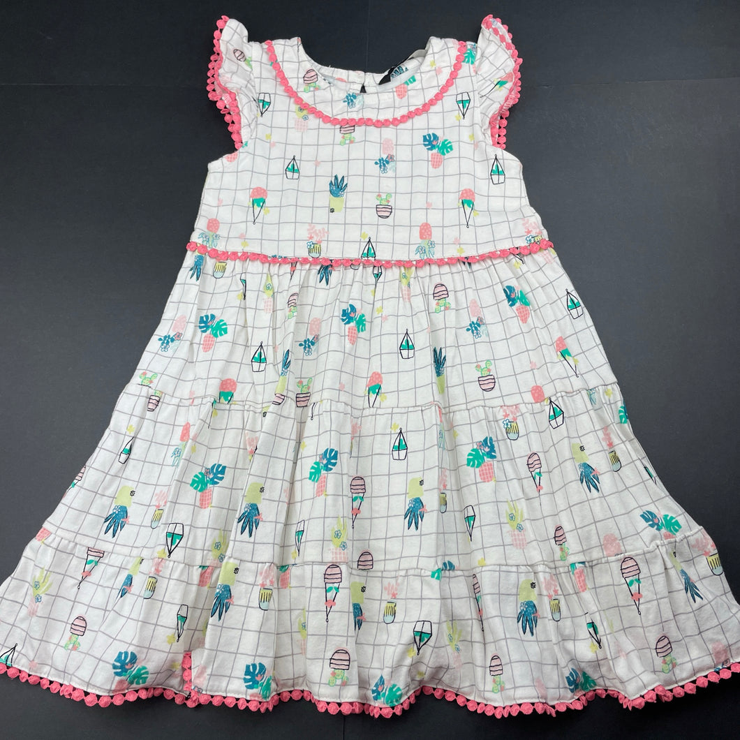 Girls George, cotton casual dress, FUC, size 2-3, L: 52cm