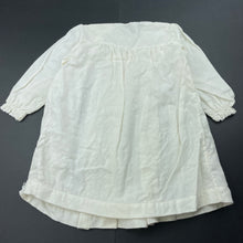 Load image into Gallery viewer, Girls VIYELLA, vintage wool / cotton smocked dress, slight discolouration, FUC, size 0, L: 41cm