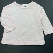 Load image into Gallery viewer, Girls Kids &amp; Co, pink stripe cotton long sleeve top, GUC, size 00,  