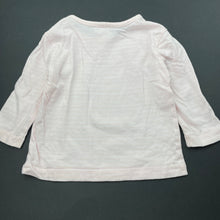 Load image into Gallery viewer, Girls Kids &amp; Co, pink stripe cotton long sleeve top, GUC, size 00,  