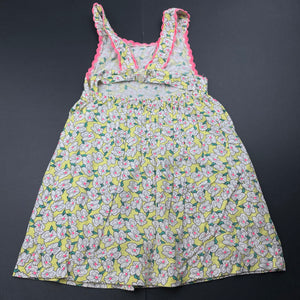 Girls Seed, floral viscose summer dress, FUC, size 1-2, L: 50cm