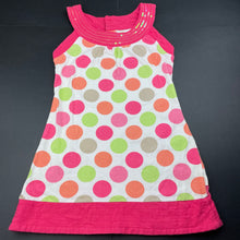 Load image into Gallery viewer, Girls Pumpkin Patch, spotted cotton dress, FUC, size 8, L: 57cm