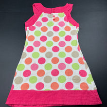 Load image into Gallery viewer, Girls Pumpkin Patch, spotted cotton dress, FUC, size 8, L: 57cm