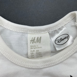 unisex H&M, Disney Donald Duck cotton romper, light mark on sleeve, FUC, size 00,  