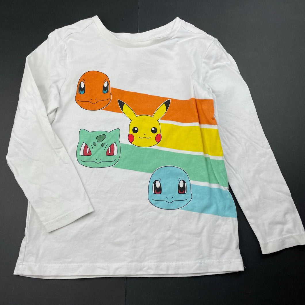 Boys Nintendo, Pokemon cotton long sleeve top, FUC, size 4,  