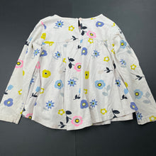 Load image into Gallery viewer, Girls Cotton On, floral cotton long sleeve top, FUC, size 5,  