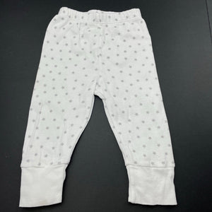 unisex BABY CREYSI, cotton leggings / bottoms, elasticated, GUC, size 00,  
