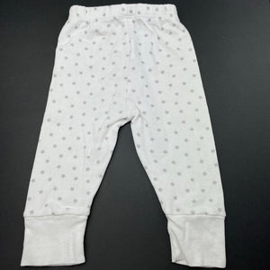 unisex BABY CREYSI, cotton leggings / bottoms, elasticated, GUC, size 00,  