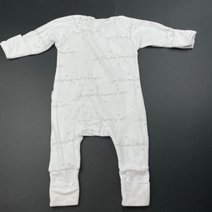 unisex Bonds, cozysuit stretchy coverall / romper, FUC, size 0000,  