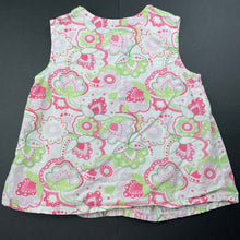 Load image into Gallery viewer, Girls Sprout, lightweight floral cotton top, FUC, size 1,  