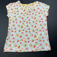 Load image into Gallery viewer, Girls Mothercare, cotton t-shirt / top, strawberries, FUC, size 3-4,  