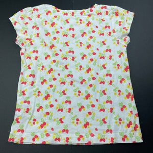 Girls Mothercare, cotton t-shirt / top, strawberries, FUC, size 3-4,  