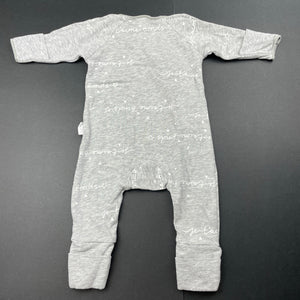 unisex Bonds, stretchy cozysuit coverall / romper, GUC, size 00000,  