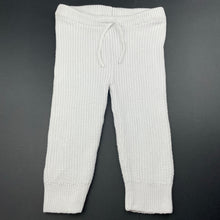 Load image into Gallery viewer, Girls Baby Berry, white knitted cotton leggings / bottoms, EUC, size 2,  