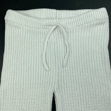 Load image into Gallery viewer, Girls Baby Berry, white knitted cotton leggings / bottoms, EUC, size 2,  