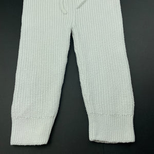 Girls Baby Berry, white knitted cotton leggings / bottoms, EUC, size 2,  