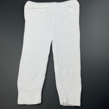 Load image into Gallery viewer, Girls Baby Berry, white knitted cotton leggings / bottoms, EUC, size 2,  