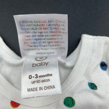 Load image into Gallery viewer, unisex Eric Carle, Very Hungry Caterpillar singlet top, EUC, size 000,  