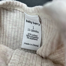Load image into Gallery viewer, Girls Baby Berry, ribbed bodysuit / romper, GUC, size 1,  