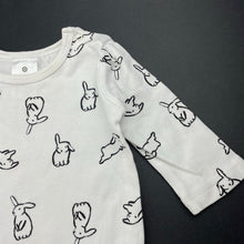 Load image into Gallery viewer, unisex Target, cotton bodysuit / romper, rabbits, FUC, size 000,  