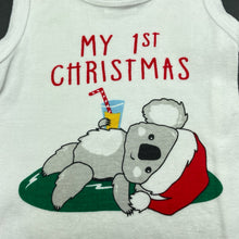 Load image into Gallery viewer, unisex Baby Berry, cotton Christmas singlet top, EUC, size 00,  