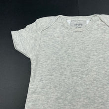 Load image into Gallery viewer, unisex Carters, grey marle bodysuit / romper, GUC, size 1,  