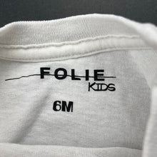 Load image into Gallery viewer, Boys FOLIE KIDS, white cotton t-shirt / top, FUC, size 6 months,  