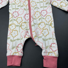 Load image into Gallery viewer, Girls Anko, stretchy floral zip romper, EUC, size 0000,  